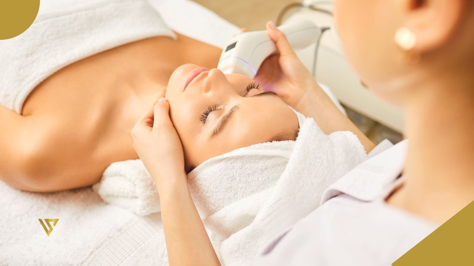 woman on a stretcher, machine treatment on face, beauty spa by val Which Facial Is Best for My Skin Type